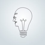 GANDHI LINEART – ILLUSTRATION – IDEA – INNOVATION – 2 OCTOBER – MAHATMA GANDHI