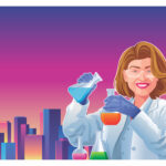PHARMACEUTICAL – LABORATORY – SCIENCE – BIOLOGY – CHEMICAL – ILLUSTRATION – SCIENTIST – ILLUSTRATION – VECTOR