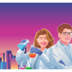 PHARMACEUTICAL – LABORATORY – SCIENCE – BIOLOGY – CHEMICAL – ILLUSTRATION – SCIENTIST – ILLUSTRATION – VECTOR