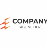 ELECTRICITY – THUNDER – ENERGY – BATTERY – POWER – E LOGO – VECTOR