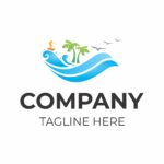 SEA – BEACH – RESORT – HOLIDAY – ILAND VECATION – LOGO – VECTOR