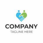 HANDSHAKE – HEART – MEETING – LOGO – VECTOR