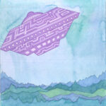 ALIEN – PLANET – SPACE – SPACESHIP – LANDSCAPE – ILLUSTRATION
