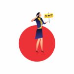 BUSINESSMAN MINIMAL ILLUSTRATION – Calling – Contact – Connect – Communication – Vector