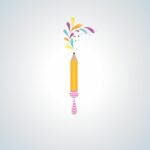 HOLI – COLOURS – PENCIL – CREATIVITY – ILLUSTRATION – VECTOR