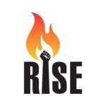 RISE – TYPOGRAPHY – LOGO – FIRE – VECTOR