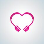 VALENTINE DAY – HEART – HEAD PHONE – VECTOR